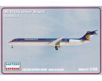 Сборная модель Пассажирский самолет McDonnell Douglas MD-80 ранний (Midwest)