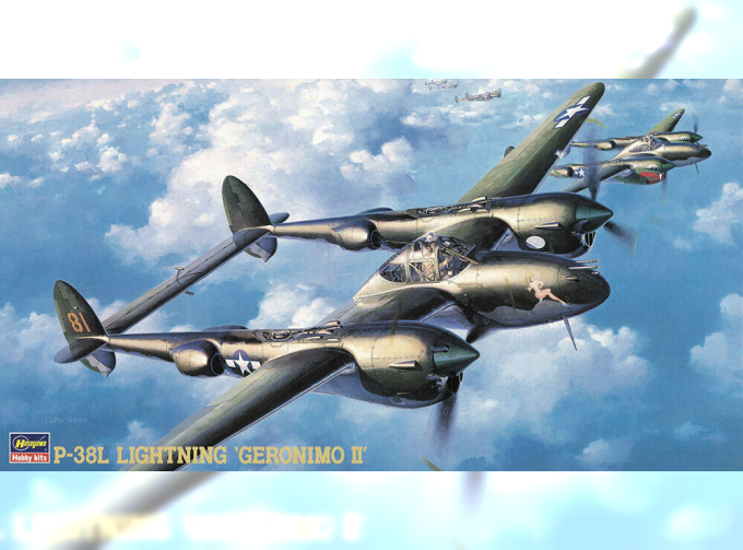 Сборная модель Самолет P-38L Lightning Grronimo II