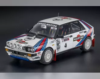 LANCIA Delta Hf Integrale 4wd Team Martini & Rossi Racing (night Version) №4 Winner Rally Rac Lombard (1987) Juha Kankkunen - Juha Piironen, White Red Blue