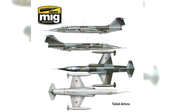 Сборная модель американский истребитель F-104G Starfighter - Испанская, канадская, итальянская, греческая, норвежская, турецкая версии