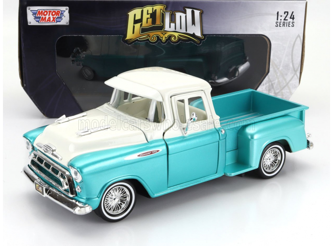 CHEVROLET 3100 Pick-up Stepside (1957), Green Met White