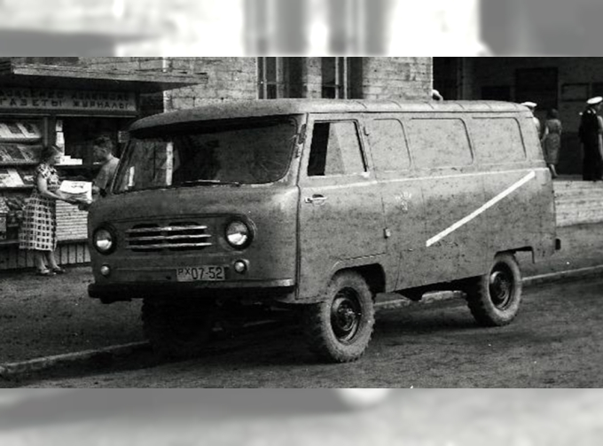 UAZ-450 "Post" 1960 (Эстония) голубой с белыми полосами