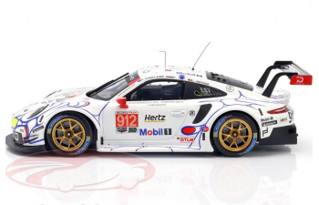 PORSCHE 911 RSR #912 2nd GTLM-CLASS Petit LE Mans Earl Bamber - Laurens Vanthoor - Mathieu Jaminet (2018), white