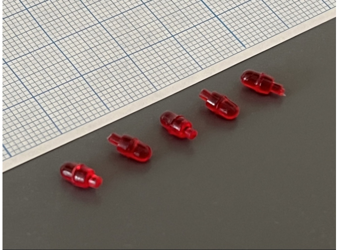 Маяки цельнолитые LBS 5 Electra красные (5 шт.)