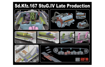 Сборная модель Sd.Kfz.167 StuG.IV Late Production with Engine & workable tracks