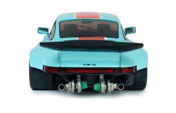PORSCHE 911 KS-R by Khyzyl Saleem (2026), Gulf livery (light blue) / orange)