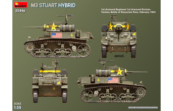 Сборная модель M3 Stuart Hybrid Military 1945