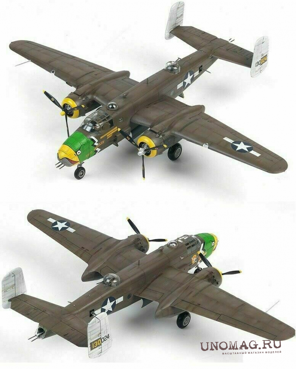 12328 Авиация b-25d Pacific Theatre (1:48). Academy b-1 model.