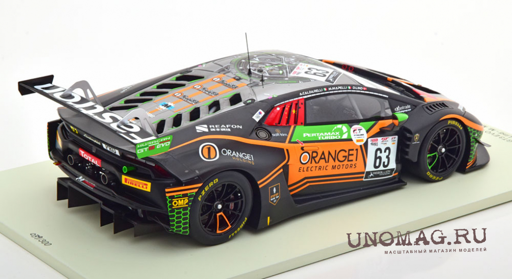 LAMBORGHINI Huracan GT3 Evo N°63 Orange 1 FFF Racing Team 24H Spa (2020)