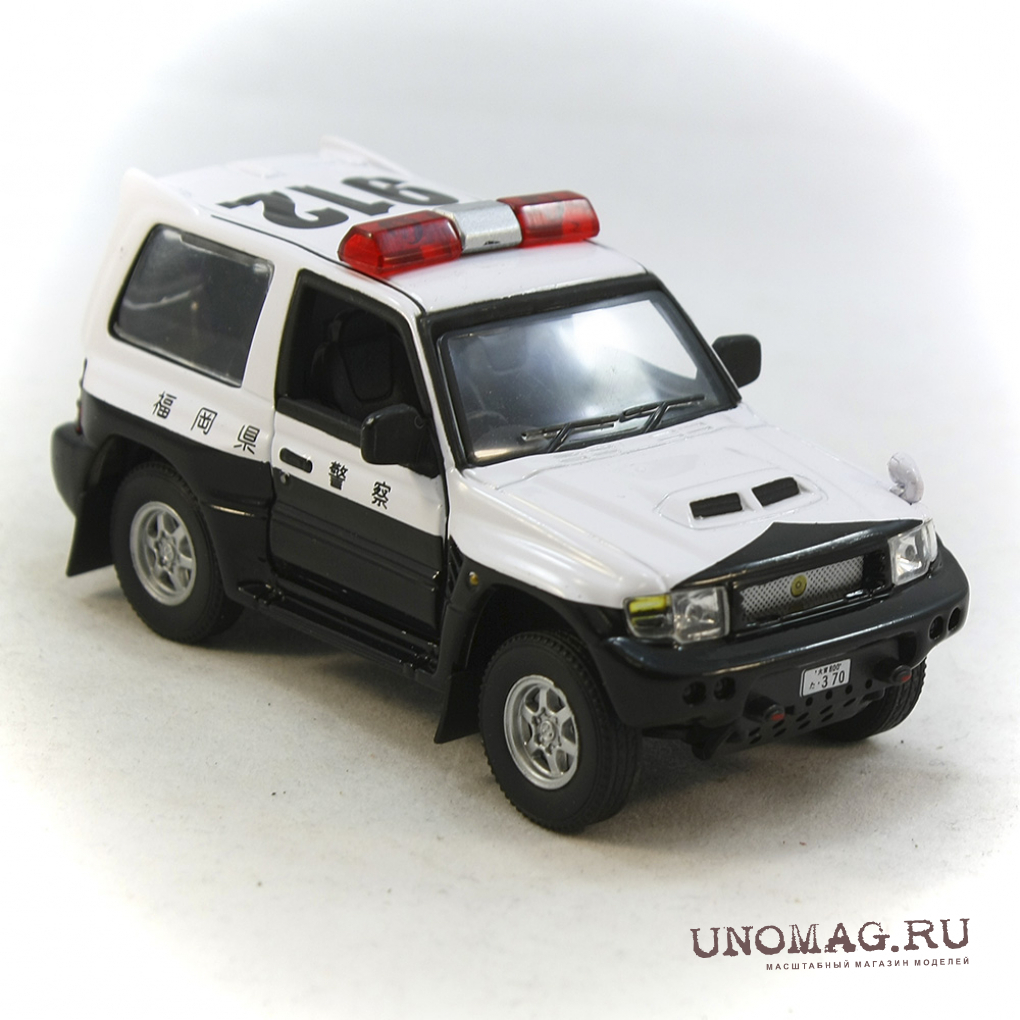 MITSUBISHI Pajero Evolution Police, 250ND 1:43,черно-белый