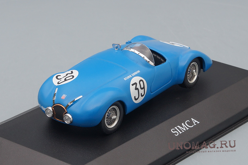 Miniature Ixo 1/43 - Simca Huit Gordini N°39, Le Mans 1939, état Très Bon