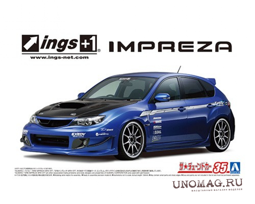 Сборная модель SUBARU Impreza WRX STI GRB ings