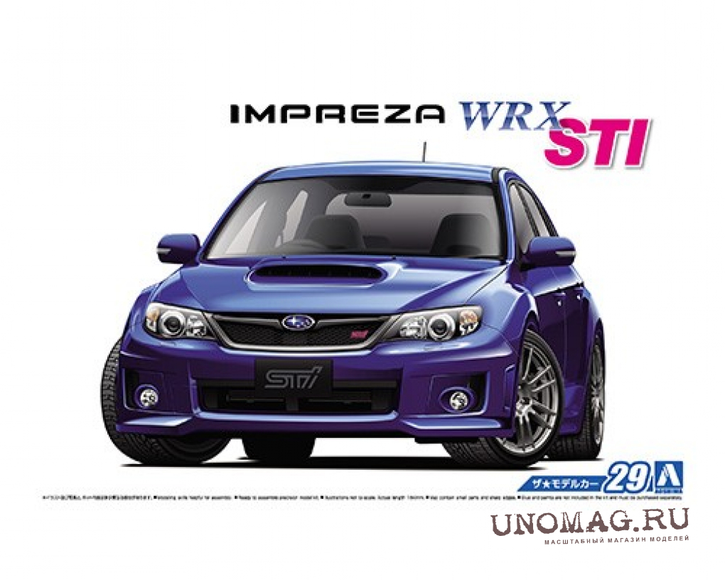 Сборная модель Subaru GRB Impreza WRX STI