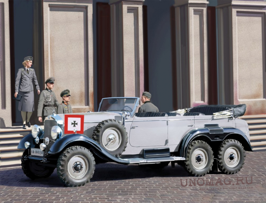 Сборная модель G4 (производства 1939 г.), Германский легковой автомобиль с  пассажирами