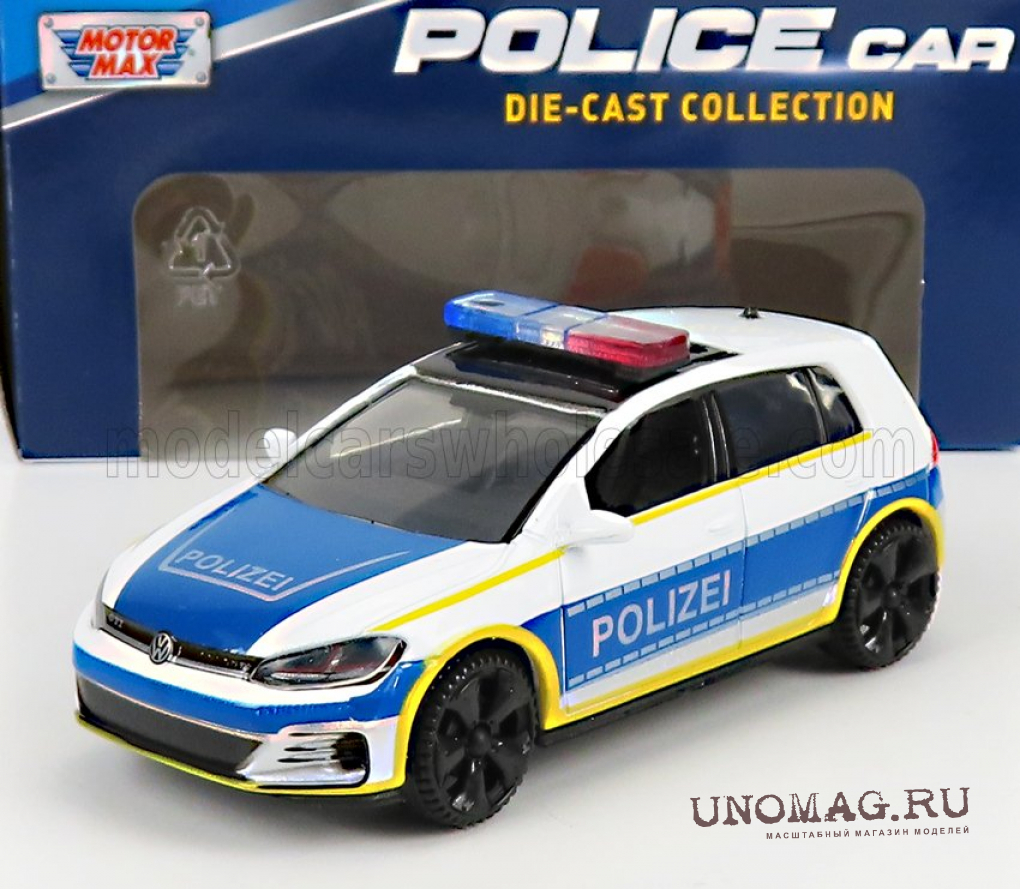 VOLKSWAGEN Golf Vii Gti Police (2014), Blue White Yellow