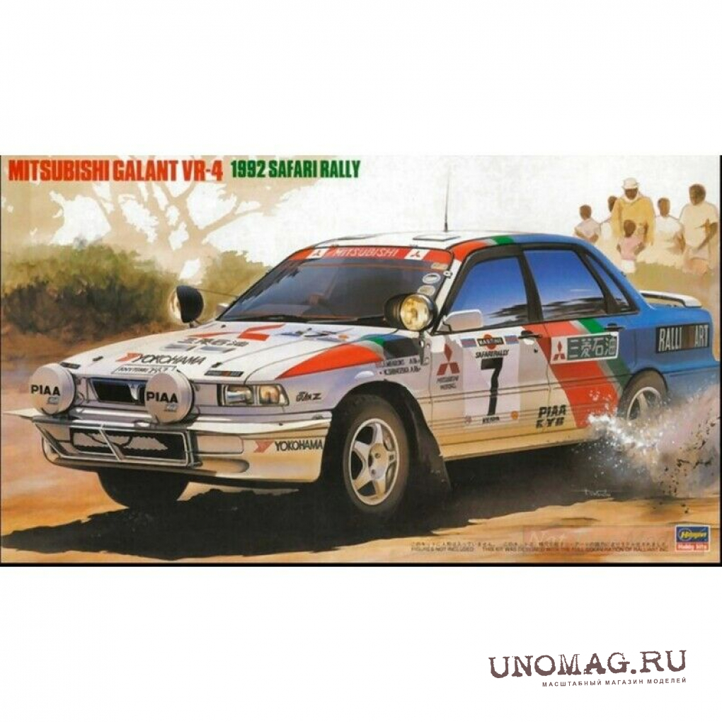 Сборная модель Автомобиль Mitsubishi Galant VR-4 1992 Safari Rally