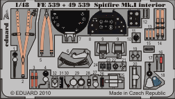 Цветное фототравление для Spitfire Mk. I interior S. A.