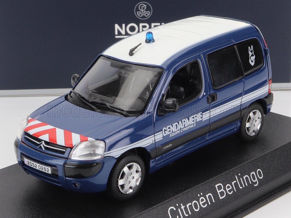 CITROËN BERLINGO GENDARMERIE "Equipe Cynophile" 2005 1/43 Norev Boite CITROËN BERLINGO GENDARMERIE "Equipe Cynophile" 2005 1/43 Norev Boite