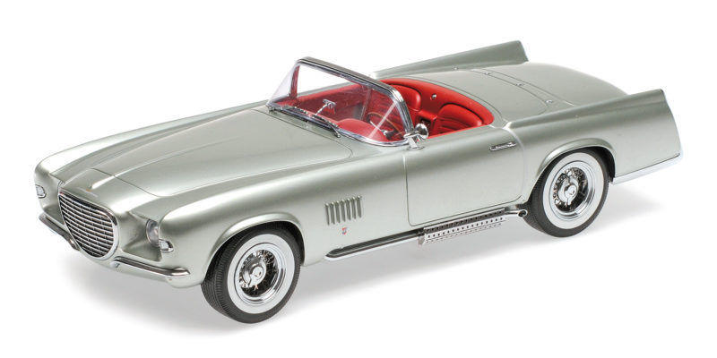 BOS 1/43 - Chrysler Ghia Falcon Concept Car 1955 - Bleu - Boîte D'origine - Très Bon état
