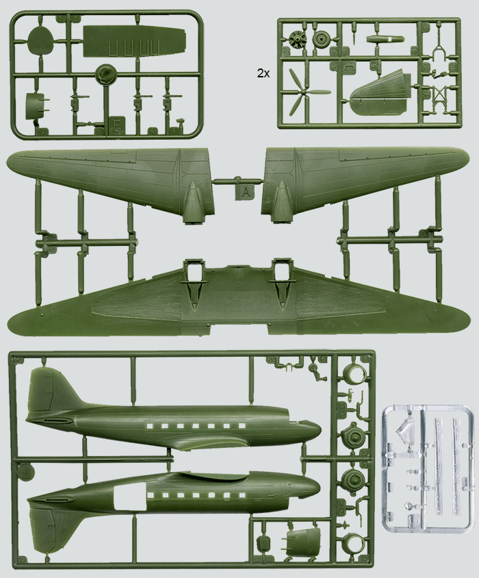 Сборная модель Douglas AC-47D Spooky.