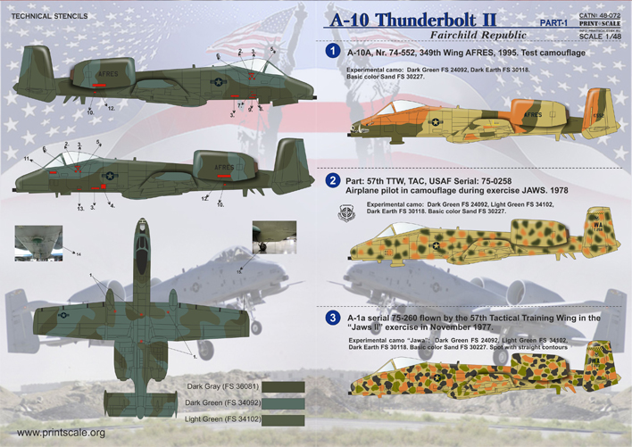 Чертеж a 10 thunderbolt