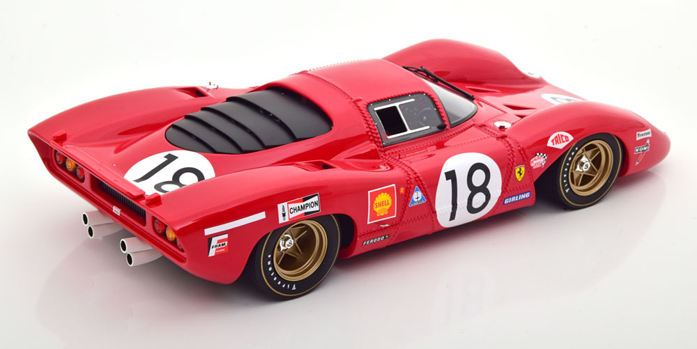 Miniature Best Ferrari 312P N°18 – 24H Du Mans 1969 – Échelle 1/43, Rodriguez/Piper
