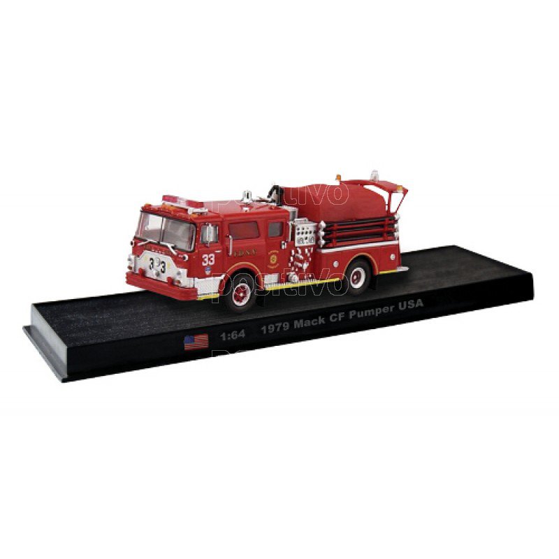1 :64 Diecast Mack CF Pumper USA Fire Truck Modèle Cote DIvoire - Foto 2