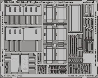 Фототравление для Sd.Kfz.7 Zugkraftwagen 8t tool boxes