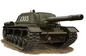 Сборная модель Russian Self-Propelled Gun SU-152 (KV-14)(April, 1943 Production)
