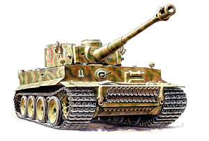 Сборная модель Немецкий тяжёлый танк Т -VI "Тигр"