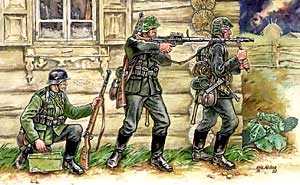Сборная модель Немецкие пулеметчики, пехота