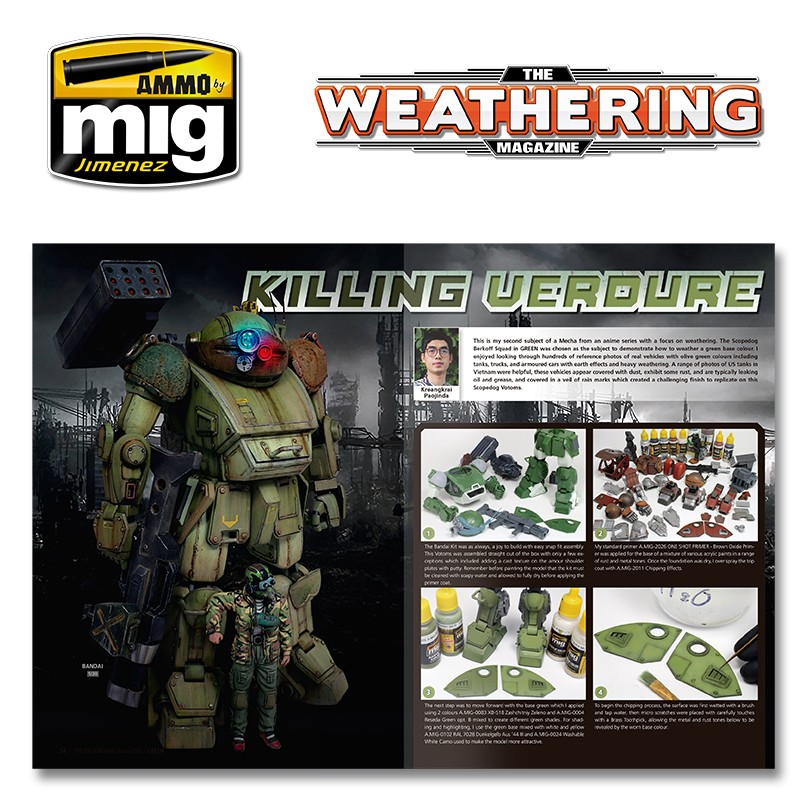 Amig4778 Ammo mig журнал weathering выпуск № 29 зеленый TWM 29 (Russian) Green Ammo mig. The weathering Magazine - Issue 32 (2020-12).