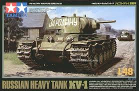 Сборная модель Советский тяжелый танк  KВ-I с 76.2 мм пушкой, металлич.шасси, 3 вар-та декалей
