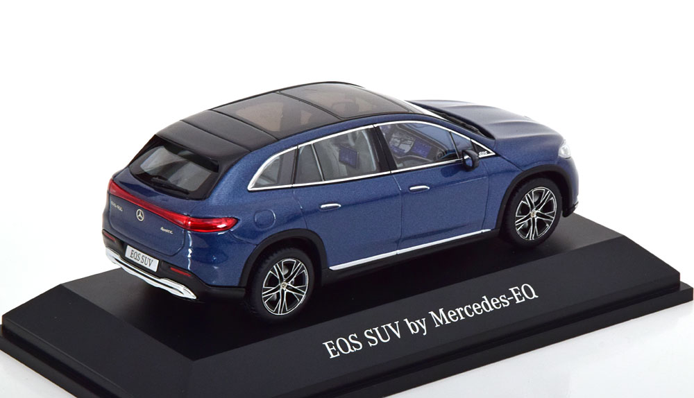 Mercedes Benz EQS Suv (X296) de 2022 Bleu au 1/43 de Spark Minimax