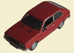 FIAT 128 3P, Kultowe Auta 91, красный