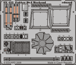 Цветное фототравление для Fokker Dr. I Weekend