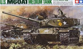 Сборная модель Американский танк M60A1 с одной фигурой
