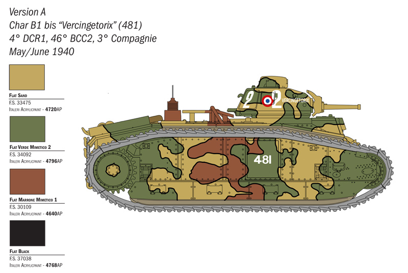 Танк b1 bis чертежи