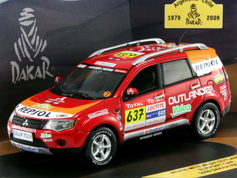 Dakar 2009 Mitsubishi MITSUBISHI Outlander Support Car #637 Dakar Rally (2009), red