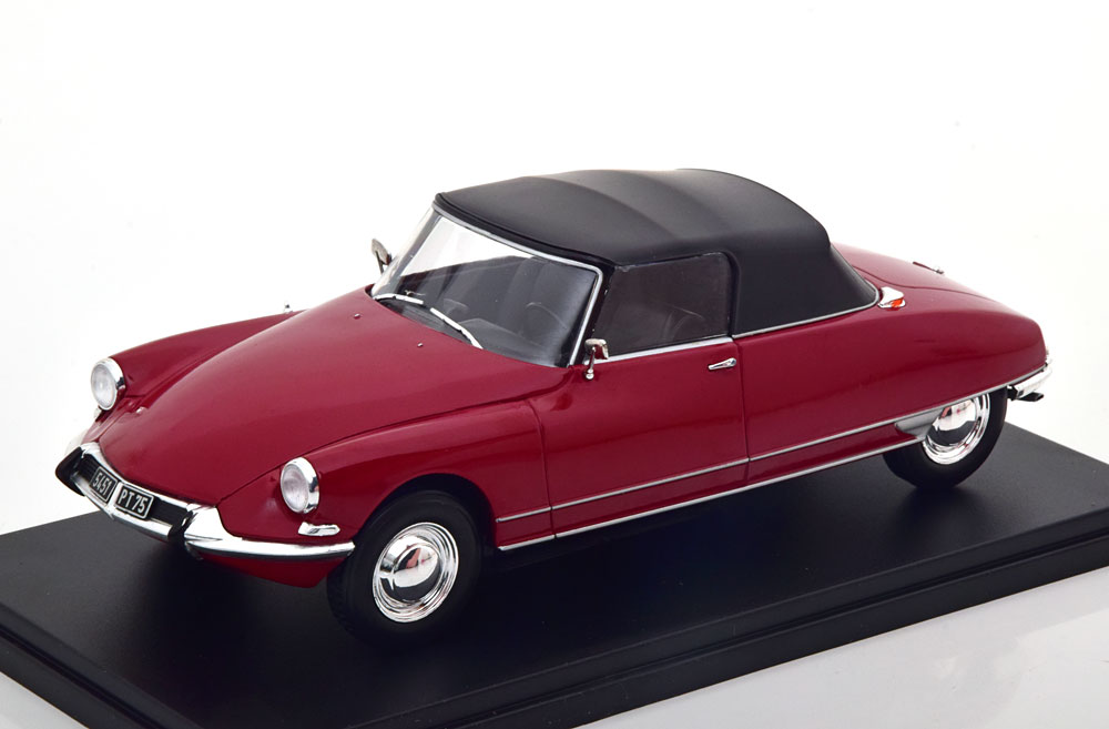 Citroën Cabriolet DS 19 1963 Rouge Bordeaux Norev 1998 1/43 - Collection